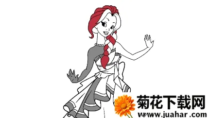 ������ɫ�滭��