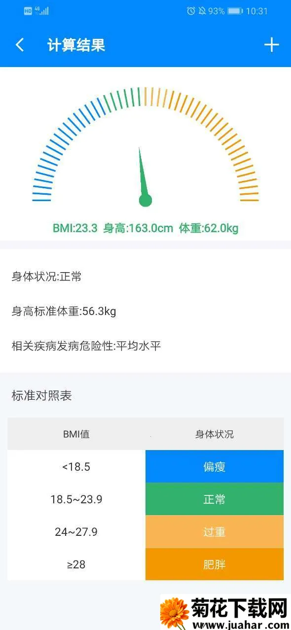 BMI计算器(健康指数计算) BMI计算器(健康指数计算)